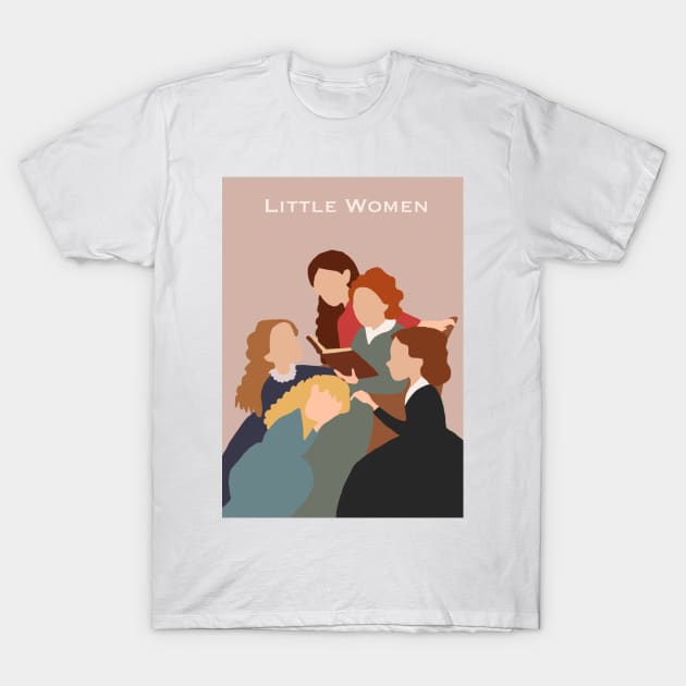 Little Women by Louisa May Alcott T-Shirt by booksnbobs